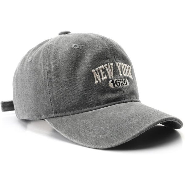 Gorra Snapback Bordada Retro De Nueva York Para Hombres Mujeres Gorras De BéIsbol Lavadas Vintage Primavera OtoñO Ocio Ajustable Gorras Suaves-image