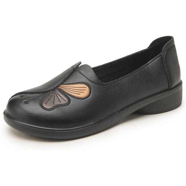 Damskie PłAskie Buty MięKka Syntetyczna SkóRa Buty Damskie Wsuwane Do Chodzenia Mokasyny Dla Mamy Damskie Wygodne Modne 40-image