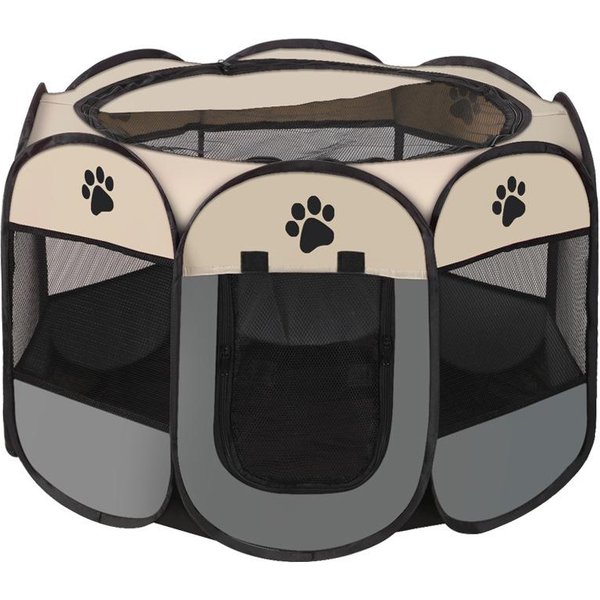 Tienda De CampañA Plegable PortáTil Para Gatos, Cerca Octogonal, Refugio Para Cachorros, FáCil De Usar, Para Viajes Al Aire Libre, Jaula Para Gatos Y Perros, Casas Grandes Para Gatos.-image