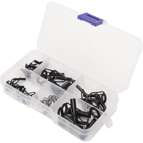 Kit De ReparacióN De Puntera De CañA De Pescar GuíA De Anillo De CeráMica De Acero Inoxidable Para Agua Dulce Agua Salada-image