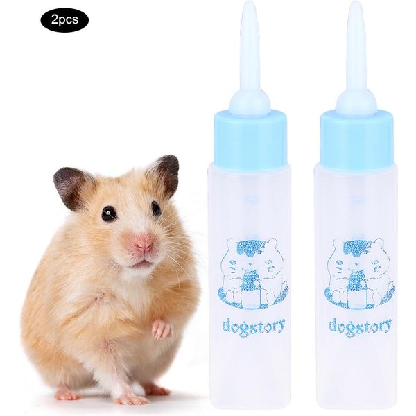 2 Piezas 30ML BiberóN Para HáMster Mascota PequeñA Cachorro Ardilla Gatitos BiberóN De Lactancia AlimentacióN Agua Leche White-image