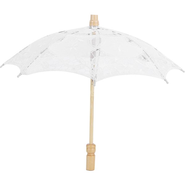Koronkowy Parasol ŚLubny Parasol ŚLubny Parasol Do Fotografii Rekwizyty ŚLubne Akcesoria BiałY BiałY-image