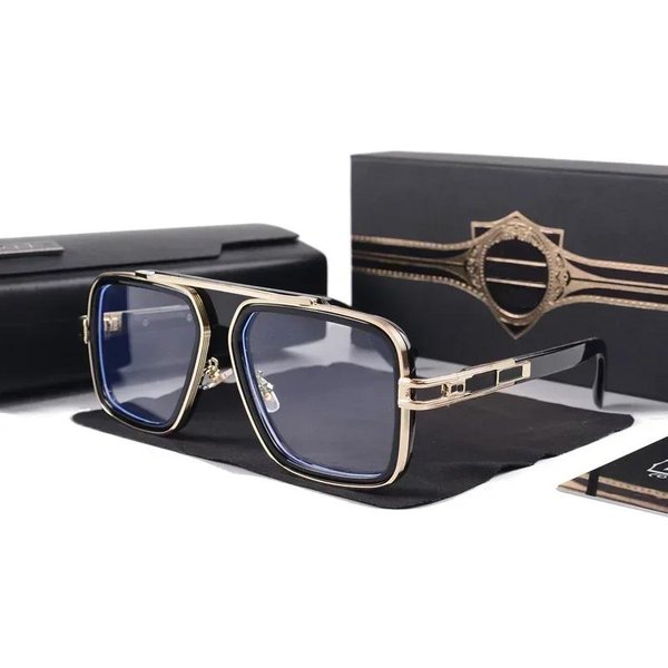 Modne Klasyczne Metalowe Kwadratowe Gradientowe Okulary PrzeciwsłOneczne MężCzyźNi Kobiety Vintage Design Okulary SłOneczne Lunettes De Soleil Gray-image