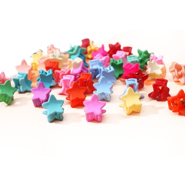 40 Piezas Mini Pinza Para El Cabello De Estrella Ligera Color Brillante Linda Adorable Accesorio Para Peinado PequeñOs Clips Para El Cabello-image