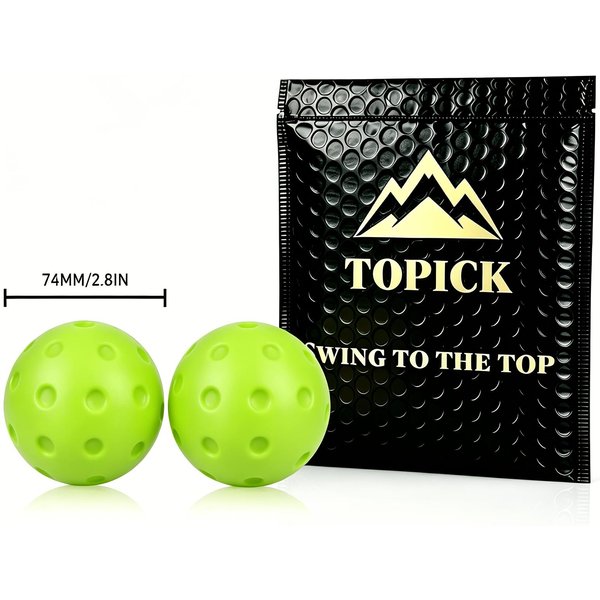 1 Opakowanie Cichej Piankowej PiłKi Do Pickleballa, Niski Poziom HałAsu, NiezakłóCająCa PiłKa Treningowa, Wysoka Wydajność, TrwałA, Precyzyjna PiłKa Do Pickleballa Zielony-image