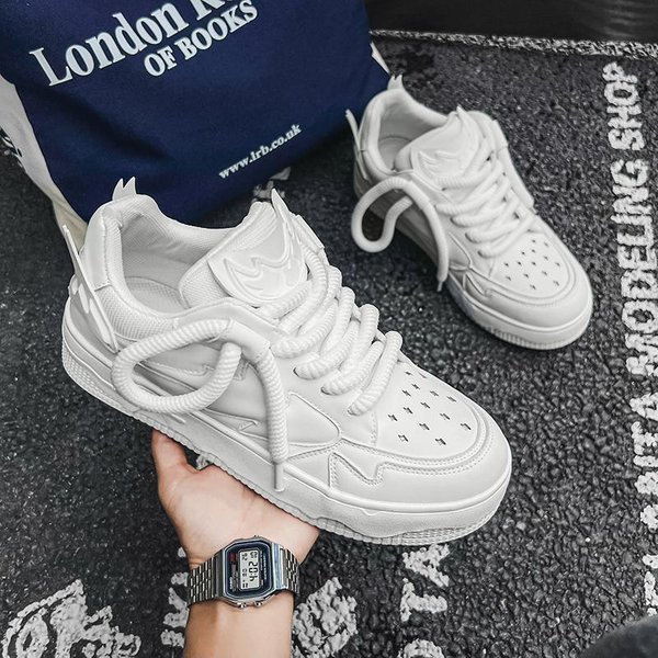 Zapatos De Skate Street Hip-Hop Hombre Zapatillas Casuales Calzado Zapatos Deportivos Para Caminar Exterior Estudiante Zapatillas Vulcanizadas Originales 35 Gray-image