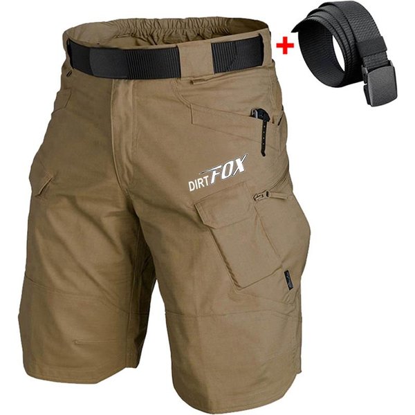 Dirtfox Equipo De Ciclismo Pantalones Cortos Mtb Downhill Transpirables Pantalones Cortos Para Hombre Ropa De Bicicleta Carretera MontañA Motocross Pantalones Cargo 5XL (112-125KG)-image