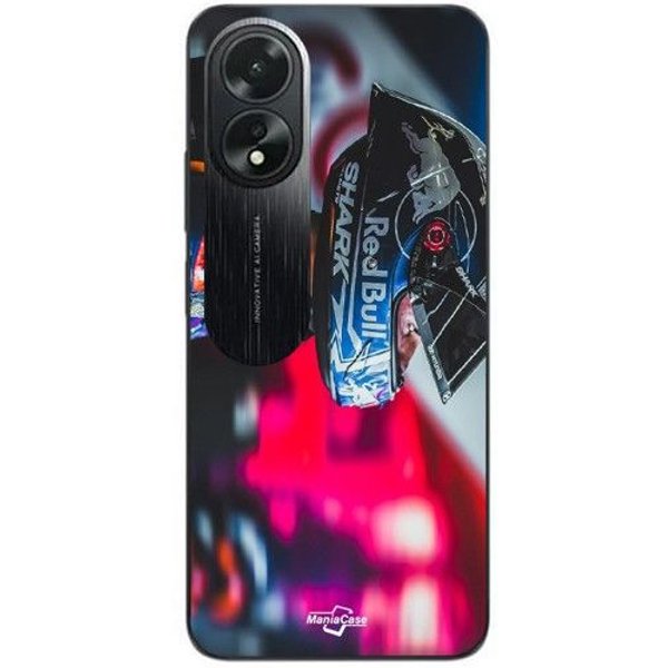 Coque Pour Oppo A58 Miguel Oliveira Moto GP Fond Sombre Maniacase Negro-image