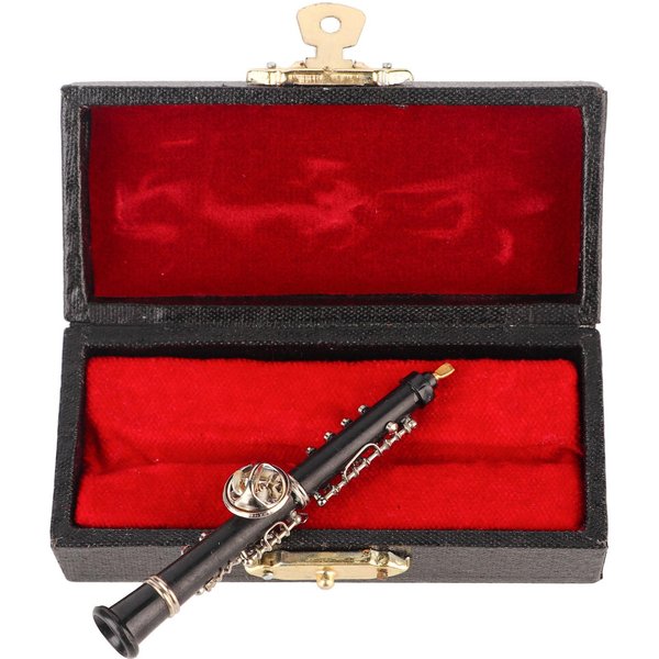 Mini Broche Con DiseñO En Forma De Oboe, Instrumento Musical, ArtesaníA, DecoracióN De Ropa, Regalo-image