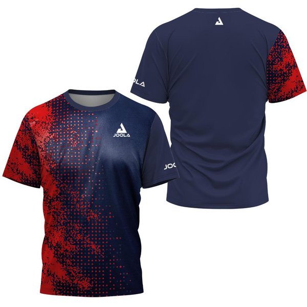 MęSka Letnia Koszulka Do Tenisa StołOwego Z Nadrukiem Monogramu MęSka Koszulka Do Badmintona Tenisa Markowa SzybkoschnąCa Z KróTkim RęKawem MęSkie Topy Sportowa Koszulka 4XL Blue-image
