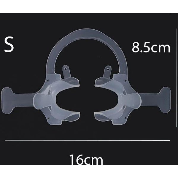 Retractor De Mejilla Dental Forma De C Abridor De Boca OrtodóNtico Negro Diente Labio Intraoral Lateral Abierto Herramienta Dental-image