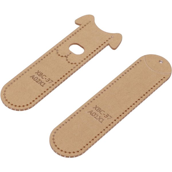 Plantilla AcríLica DIY Estuche De LáPices De Dibujos Animados Plantilla De Cuero Hecha A Mano Para Herramienta De MarroquineríA DIY Beige-image