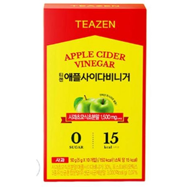 Teazen Barritas De Vinagre De Sidra De Manzana Sabor Manzana Verde, 5 G (9 Opciones) #80 Sticks-image