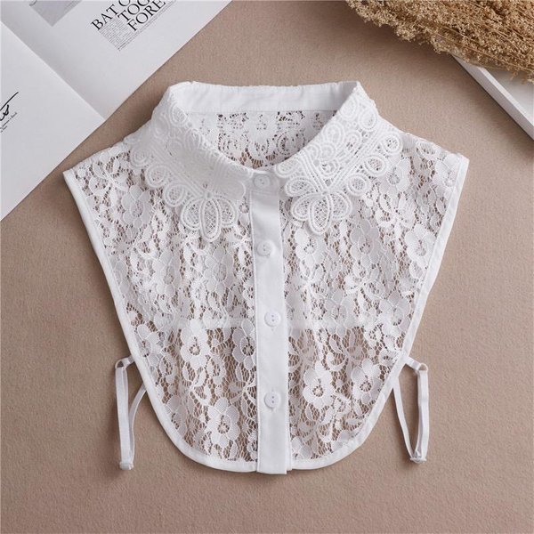 Nuevo Cuello Falso De Solapa Vintage Desmontable Camisa Falsa Para Mujer Blusa SuéTer Solapa Top Accesorios Para Cuello Corbatas Ropa-image