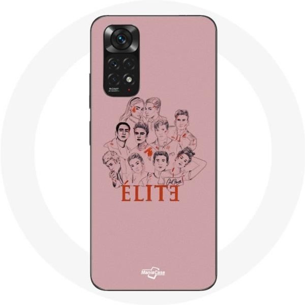 Funda - Xiaomi - Redmi Note 11S Elite - Flexible - Rosa - Muestra Personajes Fanart Logo-image