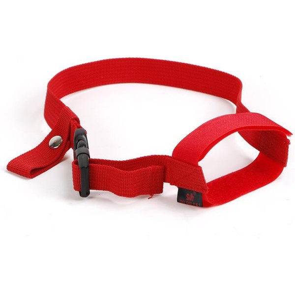 Bozal Para Perros Anti-Mordida Detener Ladridos Correas Ajustables MáScara Para Perros PequeñOs Bozal Suave De Nailon Para Perros Transpirable Cubierta Bucal Para Detener Ladridos S Rojo-image