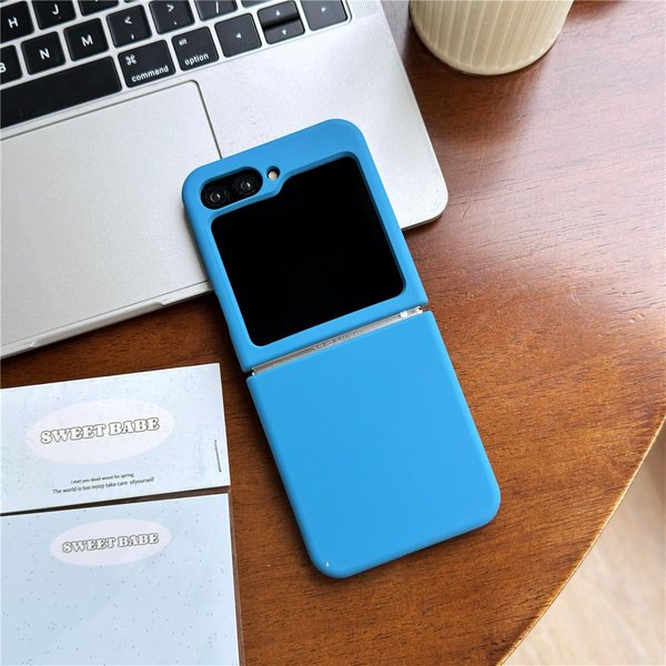 Oficjalne MięKkie Etui Z PłYnnego Silikonu Dla Samsung Galaxy Z Flip 7 6 Flip5 Jednokolorowe Matowe Odporne Na WstrząSy Pokrowiec Ochronny Dla Z Flip7 For Z Flip 8-image