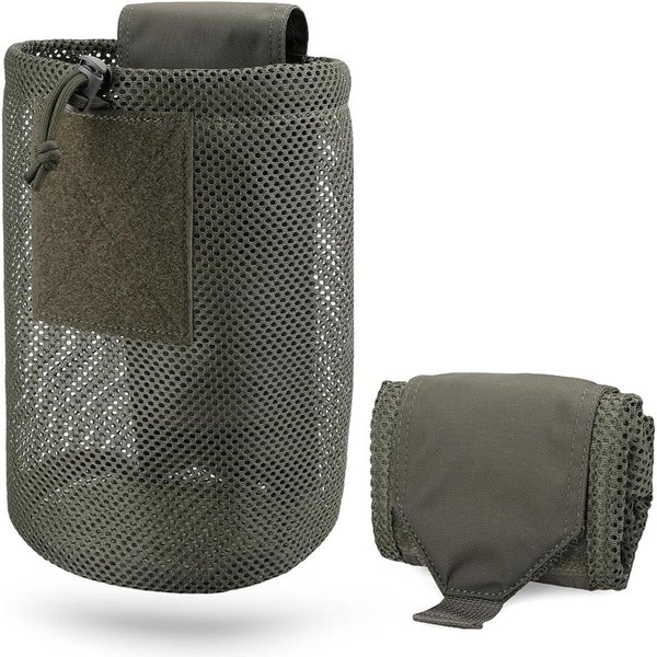 Taktyczna Torba Na ŁUski Molle Outdoorowa Zwijana Ze Sznurkiem Magazynek Utility SkłAdana Torba Na Pas Siatkowa SkłAdana Sport Polowanie EDC Kieszeń Do Domu-image