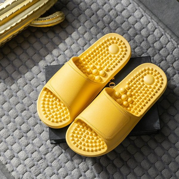 Zapatillas De Masaje Para Pareja Verano Masaje Zapatillas Antideslizantes BañO Interior Chanclas Para Hombre Mujer Sandalias Hogar 42-image