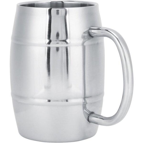 500Ml 304 Dwuwarstwowy Kubek Do Piwa Ze Stali Nierdzewnej Na ZewnąTrz Kempingowy Kubek Do Herbaty Kawy Z Uchwytem White-image
