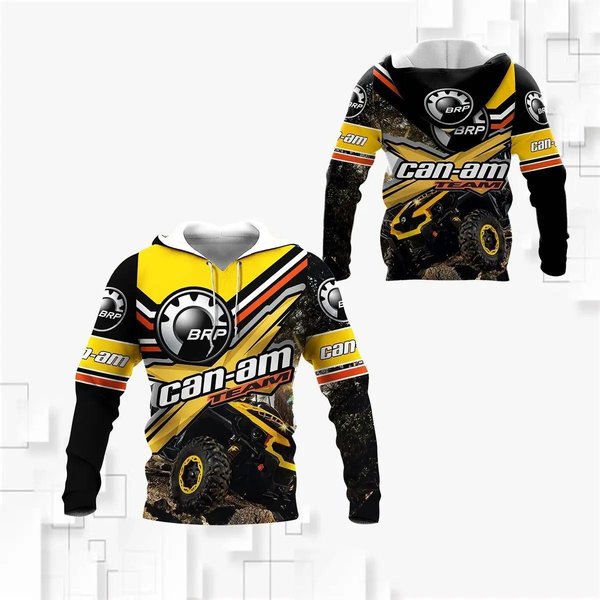 Brp Can-Am 3D Print Pullover Najnowszy SamochóD WyśCigowy Terenowy Unikalny MężCzyźNi/Kobiety Przytulne Harajuku Casual Streetwear Bluzy Z Kapturem Bluzy Z Kapturem L-image