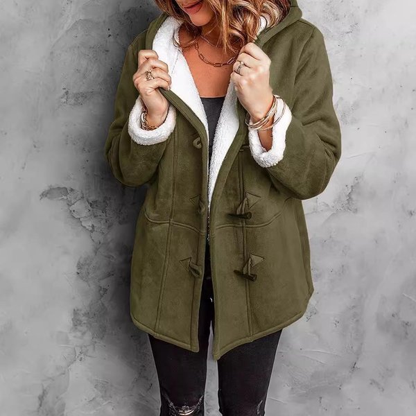 Gabardina De Longitud Media Para Mujer OtoñO/Invierno 2024 – Ropa De Abrigo De Estilo Europeo Y Americano 4XL-image