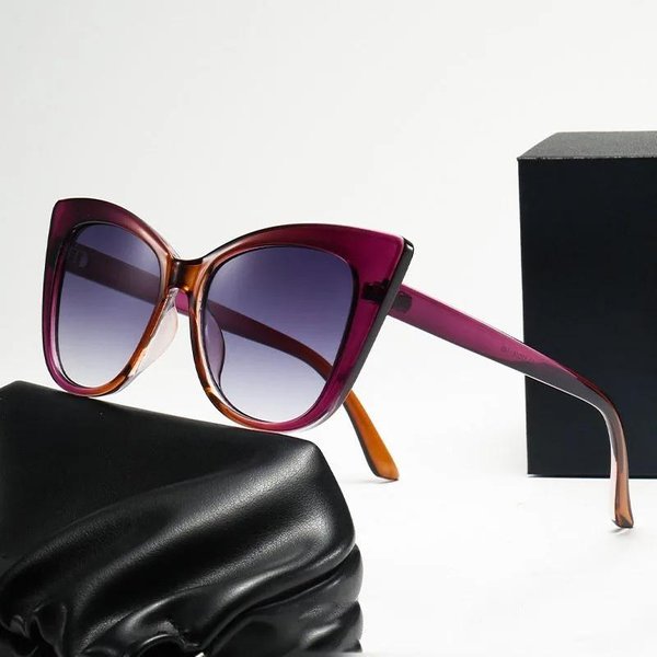 Vintage Okulary PrzeciwsłOneczne Kocie Oko Damskie Retro Oversize Projektantka Damskie Okulary PrzeciwsłOneczne Ochrona UV400 Gafas De Sol Mujer-image
