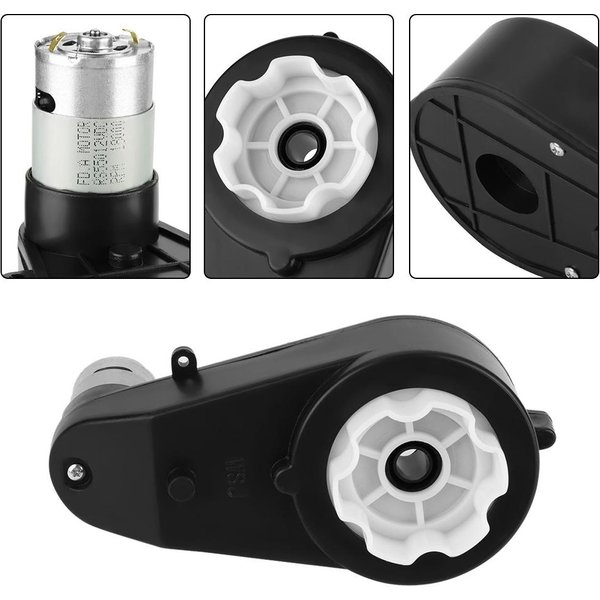1 Szt. PrzekłAdnia Niskoszumowa Odporna Na ZużYcie PrzekłAdnia Silnika Elektrycznego Do Samochodu Zabawki Dla Dzieci (12V18000RPM)-image