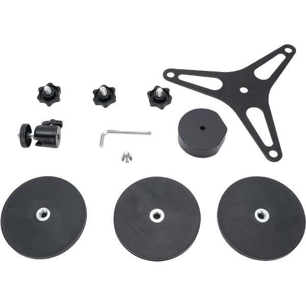 Kit De Montaje MagnéTico Para Techo Apto Para Mini 3 Imanes Antena ParabóLica Satelital Soporte De Montaje MagnéTico Para Techo De Coche Para Exteriores Negro-image
