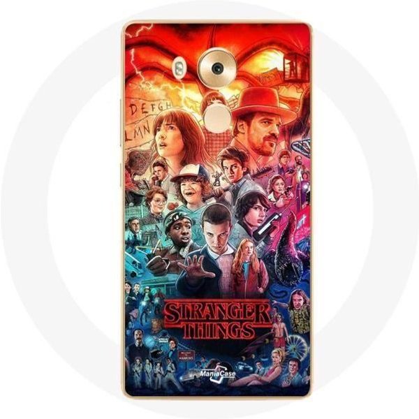 Coque Pour Huawei Mate 8 Stranger Things Teaser Saison 4 Affiche Personnages Art-image