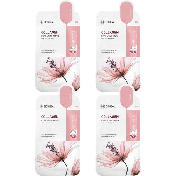 Mediheal, Mascarilla De Belleza Esencial De ColáGeno, 4 Hojas, 24Ml (0,81 Onzas LíQuidas) Pink-image