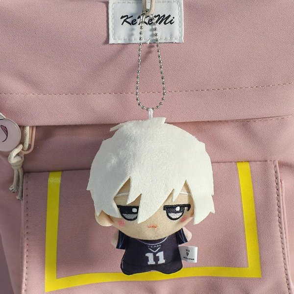 No TóXico 10Cm Nuevo Colgante Llavero Peluche Blue Lock Isagi Yoichi Nagi Seishiro Mikage Reo Rin Itoshi Itoshi Sae MuñEco De AccióN Juguete Bolsa Regalo White-image