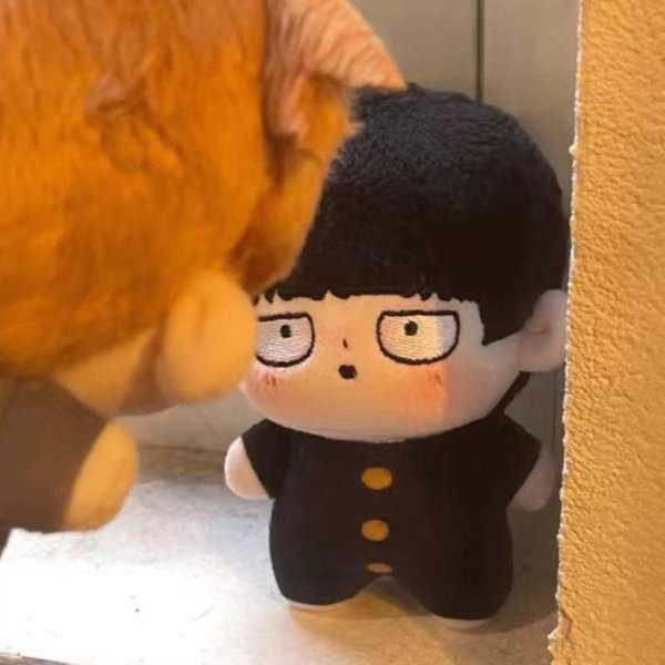 Mob Psycho 100 Pluszowe Zabawki Shigeo Kageyama I Arataka Reigen Urocza MięKka Pluszowa Zabawka Postać Z Anime Pluszowa Lalka WyjąTkowy Prezent Dla Fana 20Cm-image