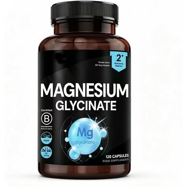 Glicinato De Magnesio De Alta Potencia 120 CáPsulas Veganas 1 Pack-image