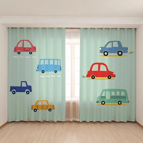 Cortinas Decorativas Para HabitacióN De Amantes Del FúTbol 2 Paneles HabitacióN De NiñOs NiñAs Sala De Estar Estudio Cortinas Decorativas Para Ventana W50 X H130(Cm)X2&Grommet Top-image