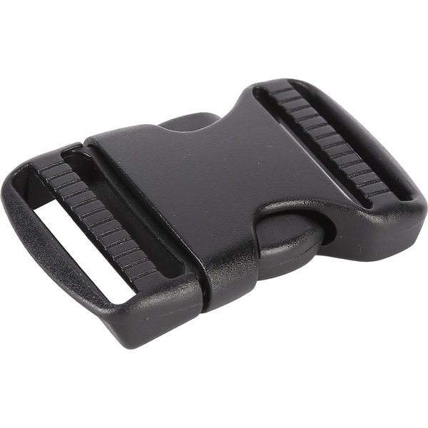 5 Piezas Hebilla De LiberacióN RáPida PláStico Doble Correa Ajustable Hebillas Reemplazo Manualidad DIY Para Mochila Negro 25Mm / 0.98In Gray-image