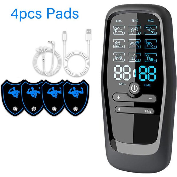 EMS Estimulador Muscular EléCtrico Fisioterapia Tens Estimulador Muscular Ems Acupuntura Masaje Corporal Terapia Digital MáQuina Adelgazante Electro Estimulador-image