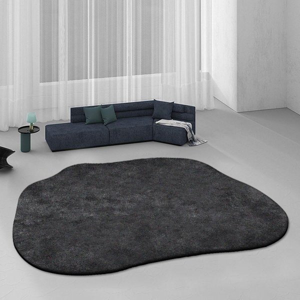 Alfombra Moderna De Forma Especial Para Sala De Estar Alfombras Minimalistas Irregulares Para El Hogar Alfombras Suaves Y CóModas Para Dormitorio Alfombra Grande Para Vestidor 100*160Cm-image