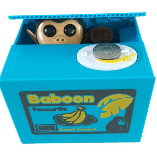 Skarbonka Piggy Bank Automatyczna Kradzież PienięDzy Skarbonka Na Monety Chciwy Kot Skarbonka Piggy Bank Monety USA Kompatybilne PudełKo Do OszczęDzania PienięDzy NarzęDzie Do OszczęDzania PienięDzy Dla Dzieci Black-image
