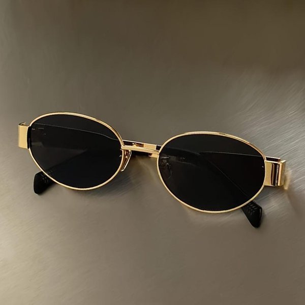 MałE OkrąGłE Okulary PrzeciwsłOneczne Z Metalową Oprawką Dla Kobiet Projektant Luksusowe Okulary UV400 Vintage Okulary PrzeciwsłOneczne Modne Okulary-image