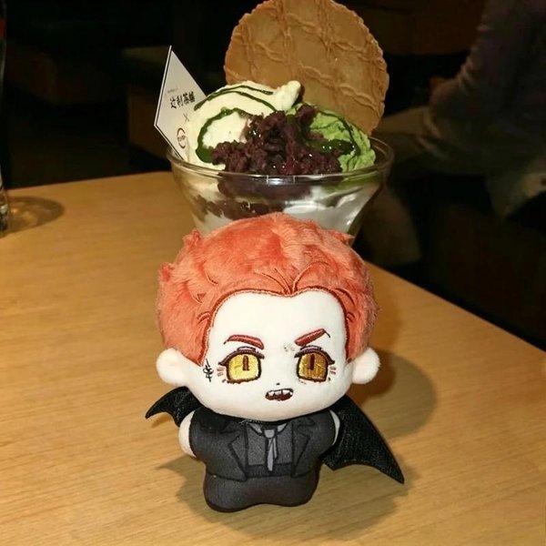 Dobry Omen Pluszowy Aziraphale Crowley Mini BawełNiany Anioł Demon Postać Chibi Brelok Wisiorek Wentylator Kolekcjonerski Kompilacje Prezent 10Cm-image