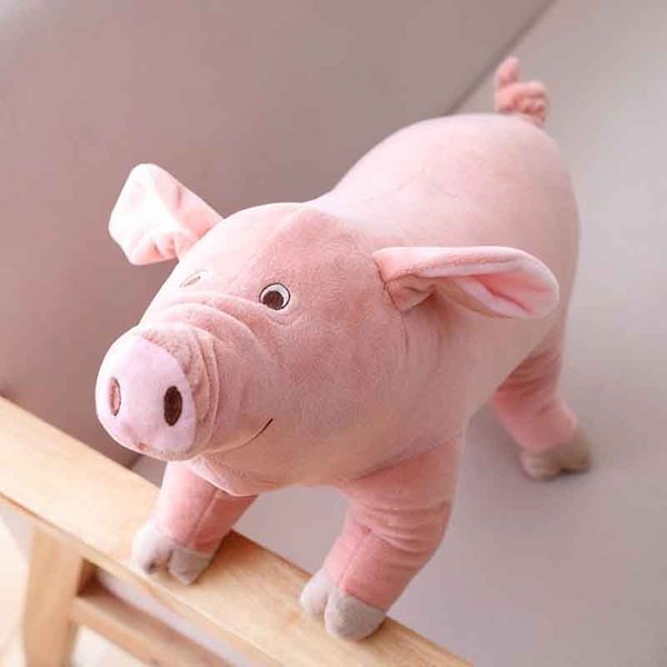 14/40 Cm Realistyczna Urocza KreskóWkowa Pluszowa Zabawka ŚWinia Wypchane MięKkie ZwierząTko Lalka ŚWinia Na Prezent Urodzinowy Zabawka Kawaii Prezent Dla Dziewczynek Lalka ZwierząTko 25Cm-image