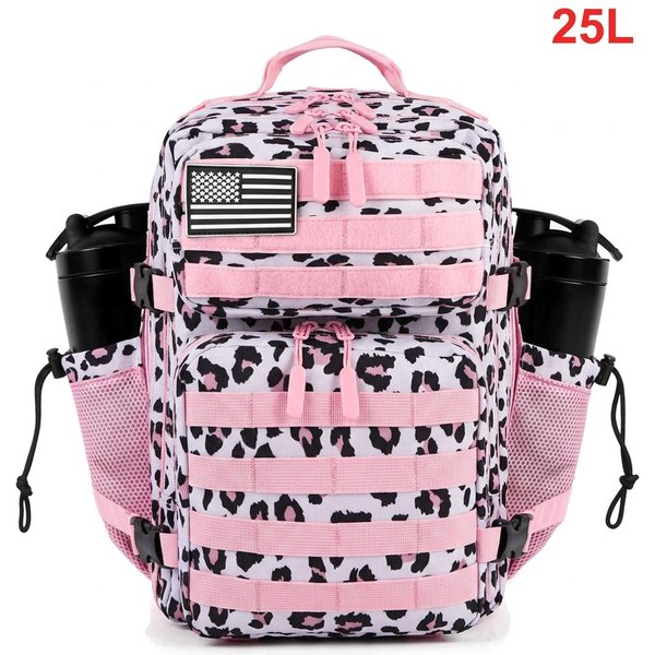 Taktyczny Plecak 25L Dla Kobiet, Na ZewnąTrz, PodróżNy, Trekkingowy, Bug Out Bag, Na Weekendowe ćWiczenia, Sportowy, Do SiłOwni, Plecak Z PodwóJnym Uchwytem Na Kubek-image