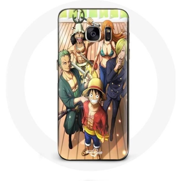 Funda - Maniacase - Samsung Galaxy S7 - One Piece Luffy - Silicona - Flexible Negro-image