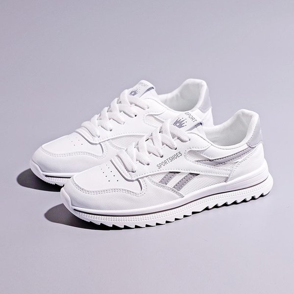 Zapatos Forrest Gump Que Combinan Con Todo, Zapatos Deportivos De Verano Para Mujer De Malla Transpirable Para Estudiantes, Zapatos Para Correr De VersióN Coreana Para Mujer 40 White-image