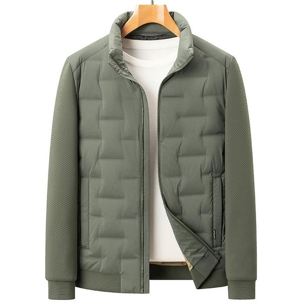 Chaqueta De Plumas PlumóN De Pato Blanco Ligera Chaqueta Para Hombre Invierno Nuevo Solapa Hombre Casual CáLida Chaqueta De Plumas XL White-image
