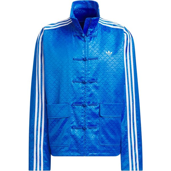 Adidas Originals SS24 Chaqueta Azul Con Cuello Mao Estilo Chino 2XL Blue-image