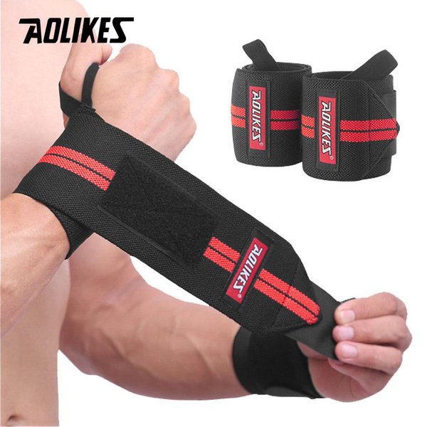 Aolikes 1 Para Opasek Na Nadgarstek Do Podnoszenia CiężAróW, Treningu Na SiłOwni, Crossfitu, Powerliftingu, Opaski Na Nadgarstek Black-image
