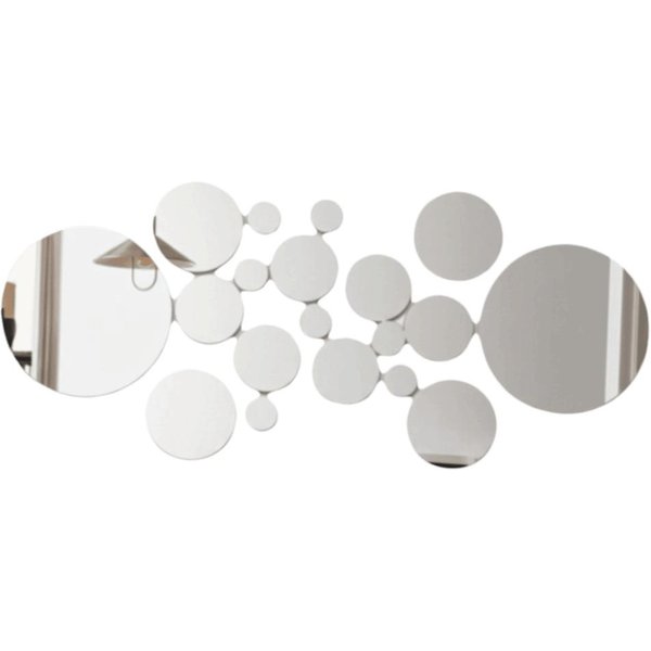 26 Piezas Autoadhesivas Redondas Espejo Pegatinas De Pared Plateadas Varios TamañOs AcríLico Espejo CalcomaníA CíRculo AcríLico Redondo Espejo De Pared DecoracióN Negro-image