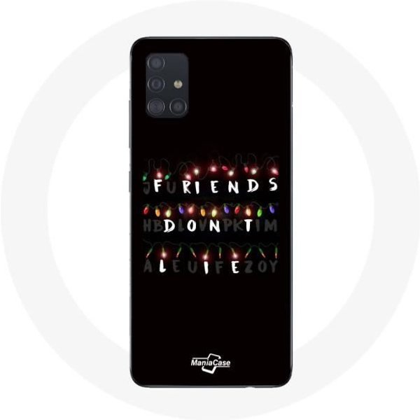 Funda - Maniacase - Samsung Galaxy A71 - Negro - Flexible - Stranger Things Negro-image